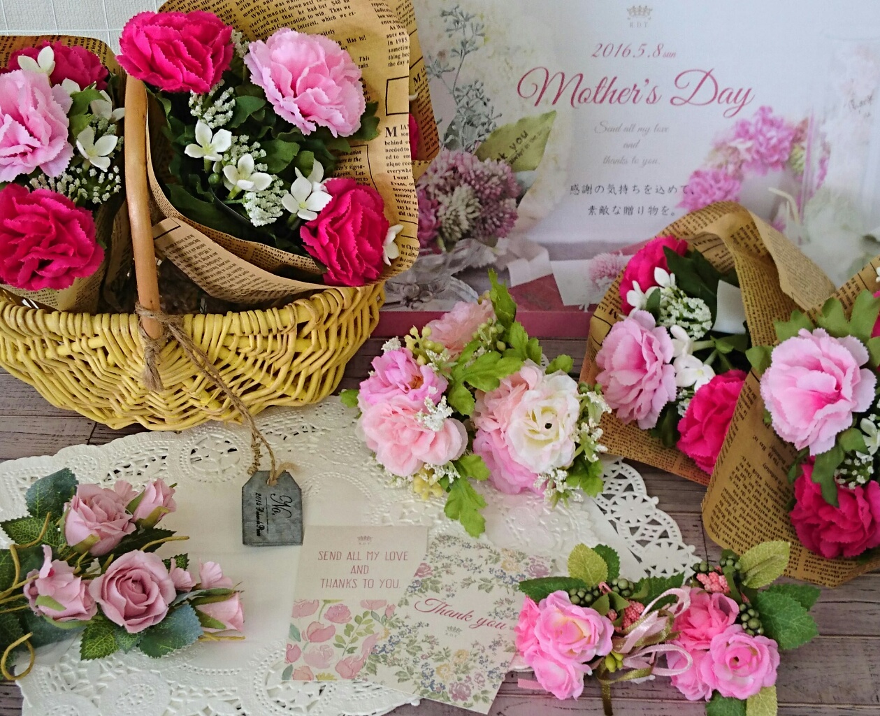 母の日のプレゼントは、花＋素敵なもの＝花雑貨を贈りませんか？
